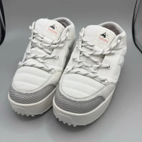 SWIMS Snow Runner‎ Low Boots Waterproof Unisex Size 8 Off-White