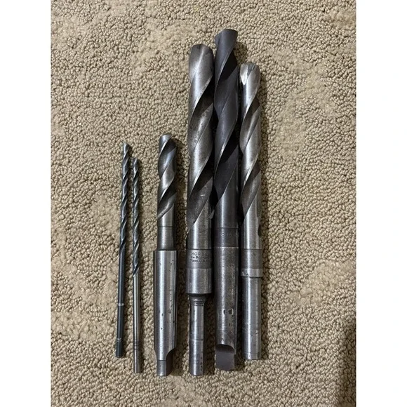 Lot Of‎ 6 MORSE USA TWIST DRILL BIT MORSE TAPER 17/32 47/64 18mm See Pictures