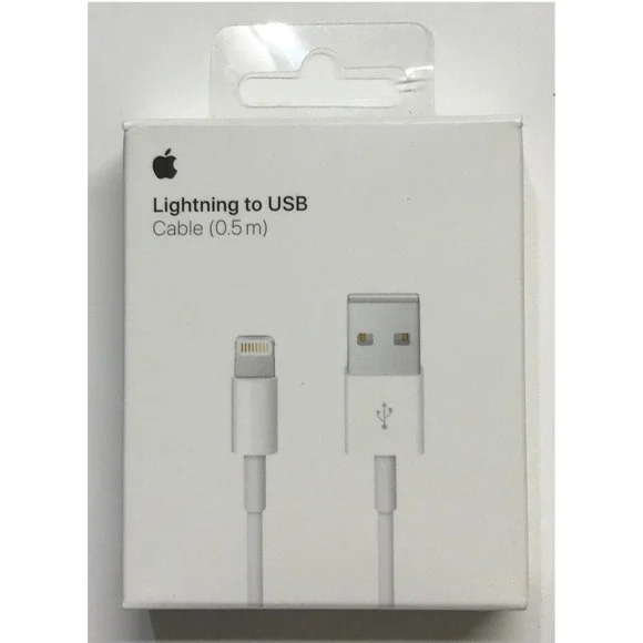 Apple ME291AM/A 0.5 Meter Lightning‎ to USB Cable For iPhone 14/13/12/11/XR/XS/8