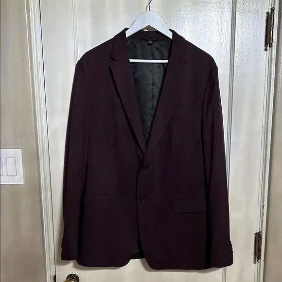 Banana Republic Men's Blazer - Deep Burgundy