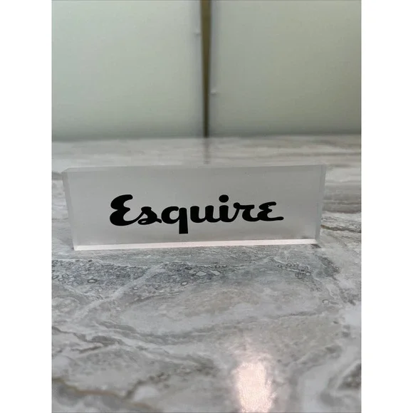 Esquire Store Display Promo Clear