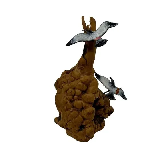 Burly Wood Seagulls Beach Decor Wood Metal Sculpture Shelf Beach House Gift‎ 5