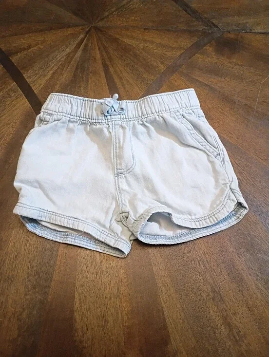 The Children's Place Toddler Girls Light Blue Pull On Shorts Size 2T Elastic