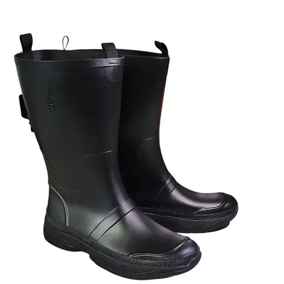 BASS Outdoor Breathable Black Field Rainboot Mens Size 12 NEW
