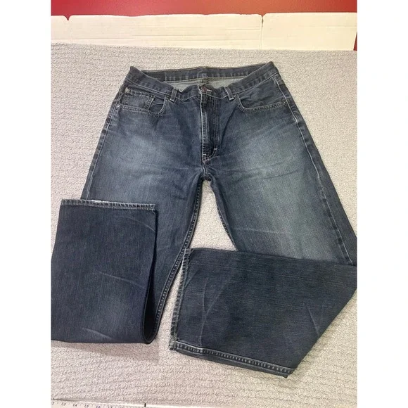 Banana Republic Jeans Classic Straight 36x32 Indigo Blue Vintage Denim Mens