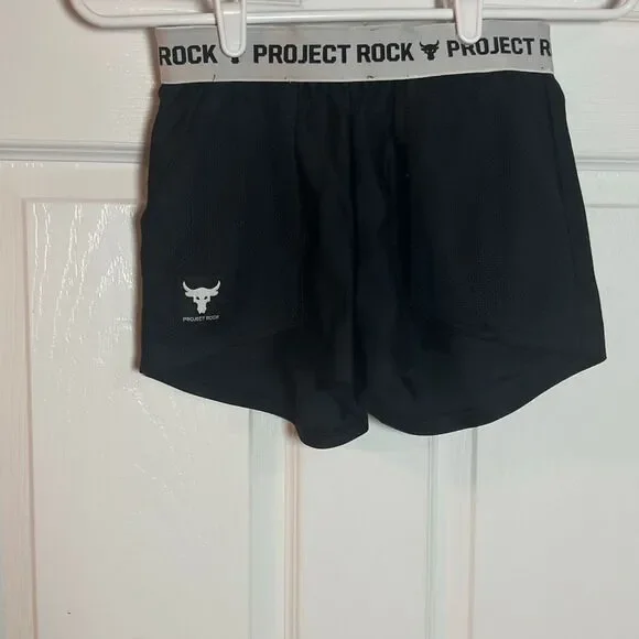 Under Armour Project Rock Athletic Shorts Youth Medium (YMD)