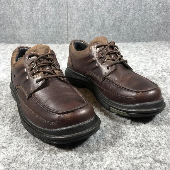 Clarks‎ Gore-Tex Waterproof Shoes Mens 11 M Brown Leather Lace Up Comfort Casual