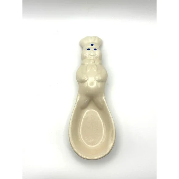 Vintage 2003 Pillsbury Doughboy Ceramic Spoon Rest Benjamin Medwin Poppin Fresh
