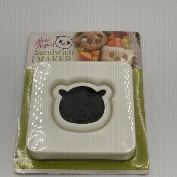 GA Bear Shaped Sandwich Maker Panda Face Crust Cutter Sealer E8287 New
