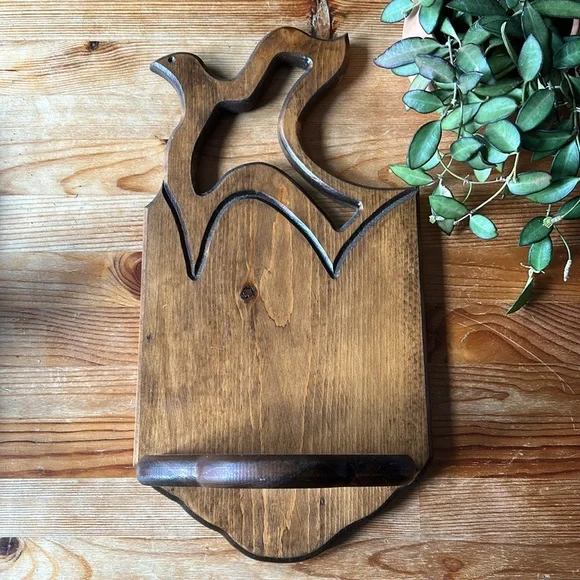 Vintage Wooden Dove Shelf