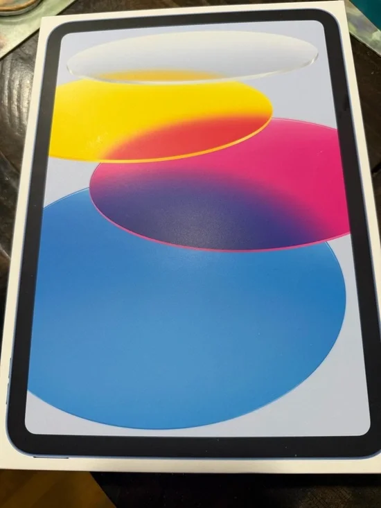 Apple iPad with Blue Cover and screen protector