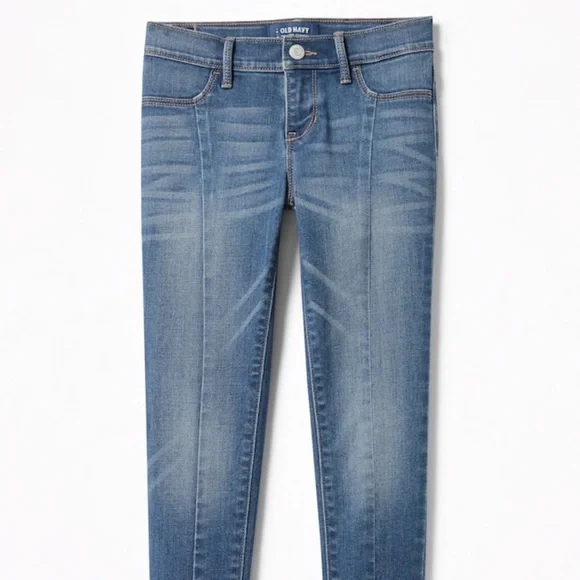 ON center seam step hem rockstar jeggings