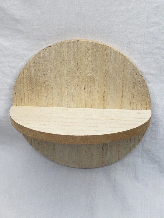 Small Minimalist Circular Wall Shelf