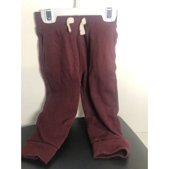 The Children's Place Boys 18–24M Burgundy‎ Jogger Sweatpants Toddler