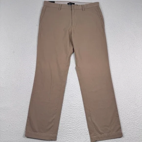 Banana Republic Emerson Chinos Pants Mens 33x30 Straight Office Casual Tan Khaki