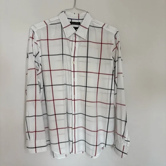 Banana Republic Men's Camden Fit 100% Cotton Long Sleeve Dress Shirt‎ Large