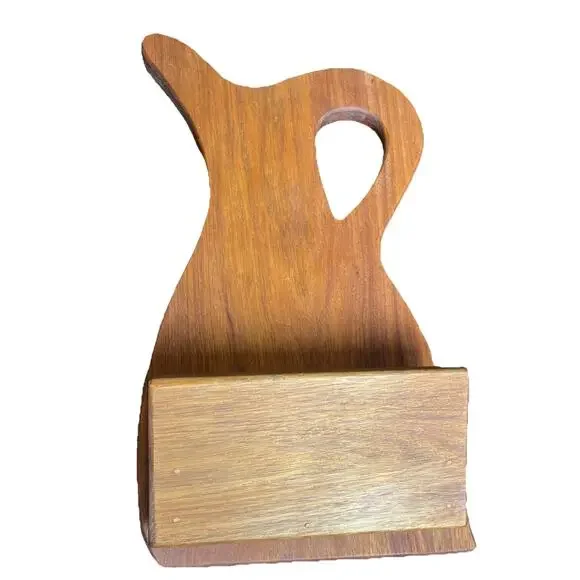Vintage Farmhouse Wooden Water Pitcher Wall Decor Organizer Cabin Primitive Cute