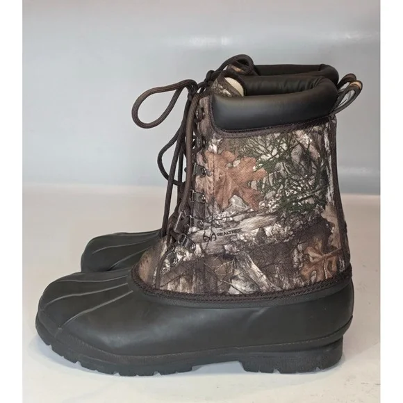 Magellan Men's‎ Duck Hunting Boots Size 11 Camo Lace Up Waterproof Lace Up Shoes
