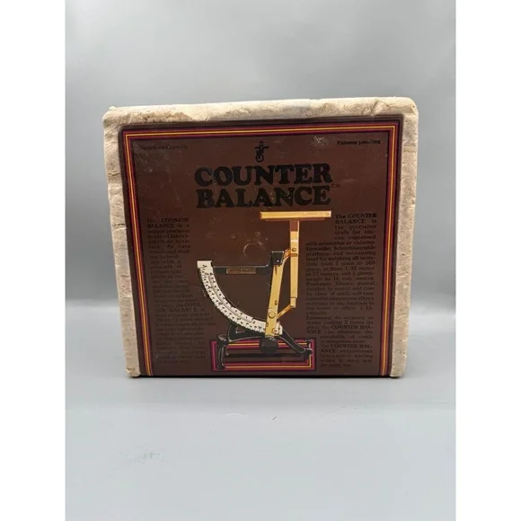 Balancing Act CB-500 Counter‎ Balance Scale Never Used 1/2 Kilo Vtg apothecary