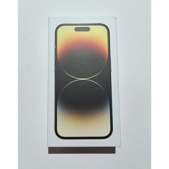 Apple iPhone 14 Pro Gold 128GB Empty BOX ONLY with Stickers No Phone