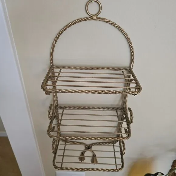 Vintage Gold Metal Hollywood Regency 