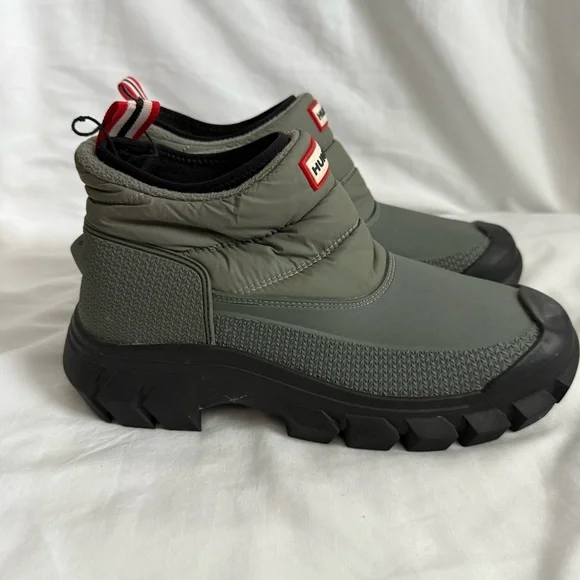 Hunter Intrepid Mens Pull‎ On Insulated Waterproof Winter Snow Ankle Boots Sz 7