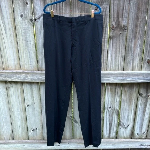 Banana Republic classic fit wool slacks, black, size 34x34