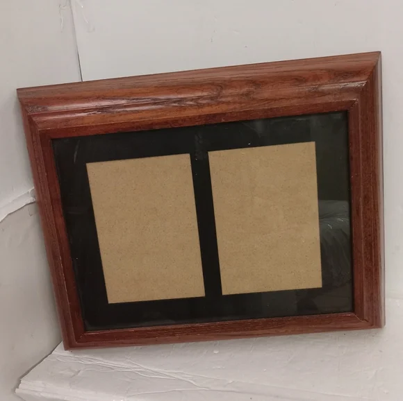 Wooden Home Secret Compartment Double 5x7 Photos Frame 11