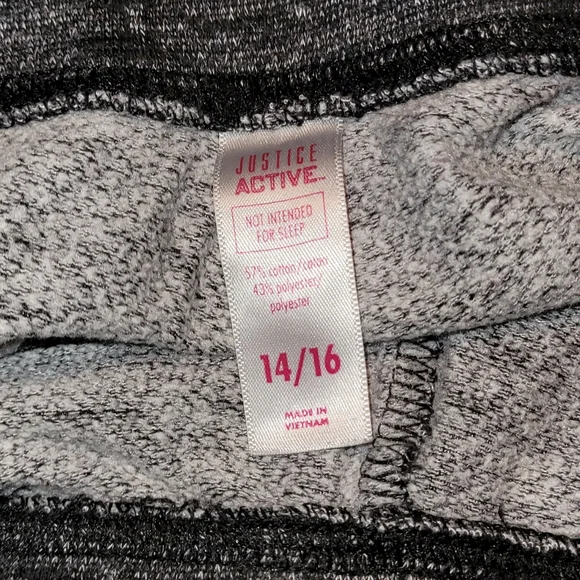 GIRL'S JUSTICE DOLPHIN ACTIVE GREY SHORTS