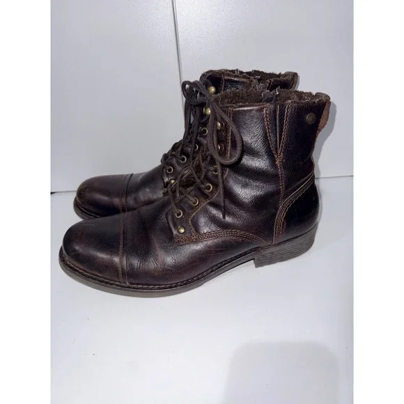 Pajar Track Men Ankle Zip‎ Boots Waterproof Leather Made in Portugal Size 45