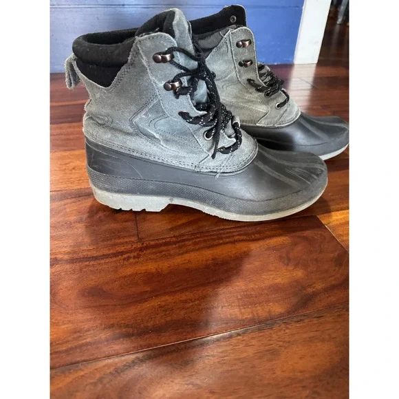 Magellan Outdoors Mens Grey Suede‎ Rubber Duck Boots Waterproof 164001 Size 10L