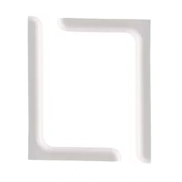 2ct White Designer Steel Shelf Brackets