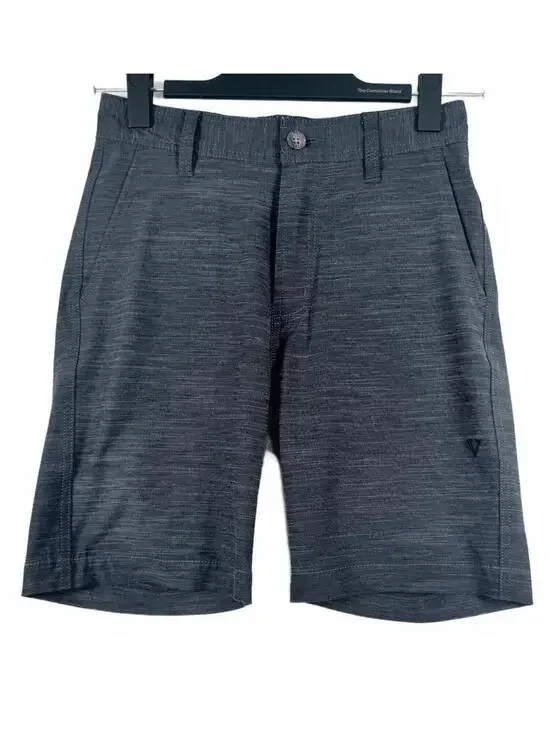 Vissla Fin Rope Hybrid Walkshorts - Boys Size 24 (10-12) Charcoal Heather