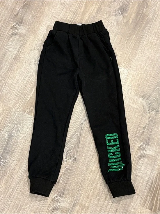Lola + The Boys Wicked Rhinestone Jogger Sweatpants