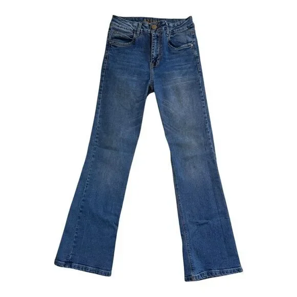 Adamas Women's High Waist Flare Jeans Blue Size 12