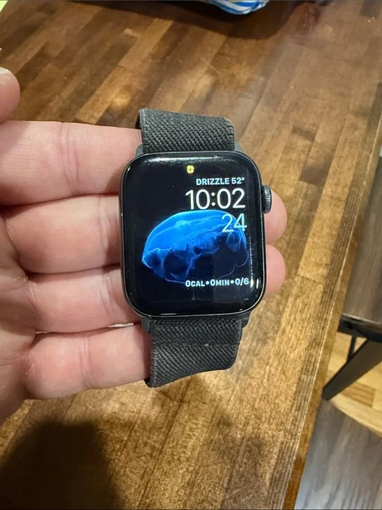 Apple Smartwatch SE (Gen 1)in Black with Black Nylon Strap