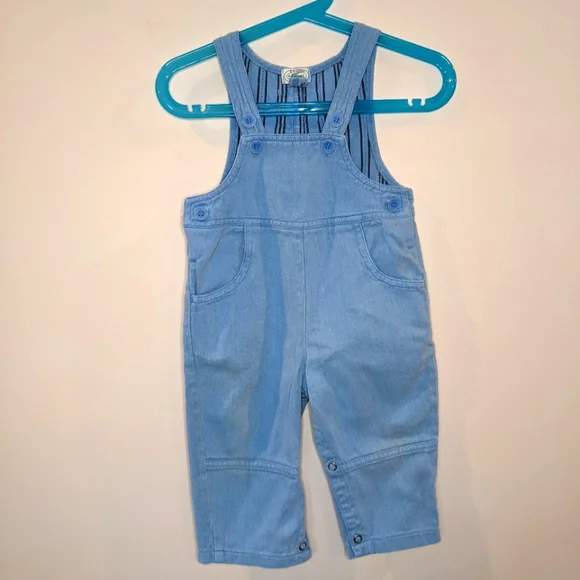Vintage Izod x Lacoste Blue One-piece Romper Overalls 12 months