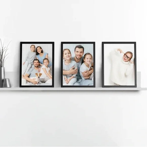 18” Photo and Collector Ledge, White