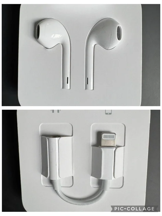 Apple OEM EarPods + Lightning Adapter to 3.5mm Connector New Original Packaging