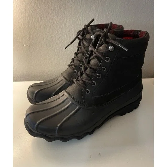 Sperry Duck Boot Men's Size 10 Black - Good‎ Used Condition