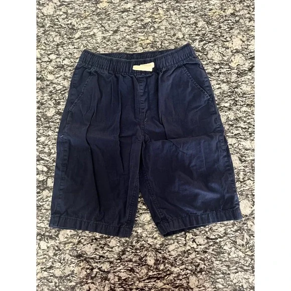 Gap Kids Boys Navy Blue Chino Shorts Elastic Waist Size 10 Regular