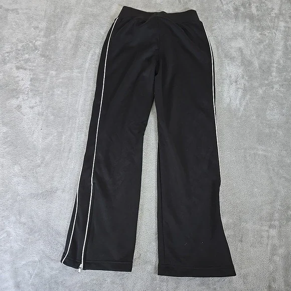 Charles River Olympian Pants Youth Medium 10/12‎ Black Ankle Zip Pull On Track