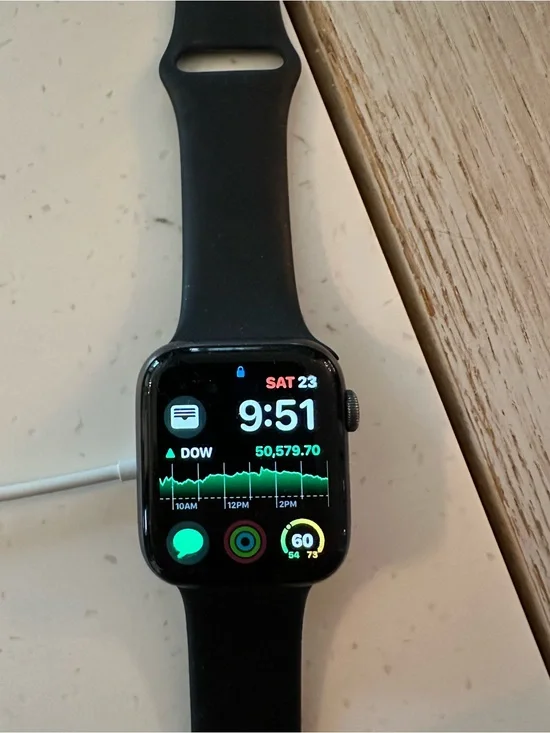 Apple Watch Series with Black Sport Band and Bright OLED Display- GPS/cellular.