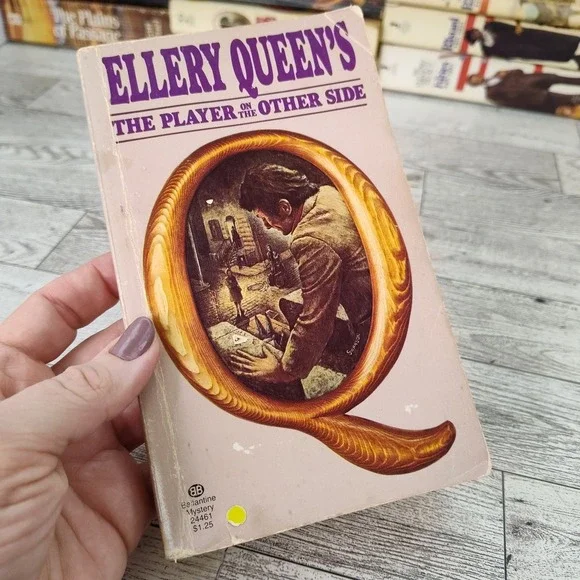 THE PLAYER ON THE OTHER SIDE Ellery Queen 1975 First Print Ballantine Paperback