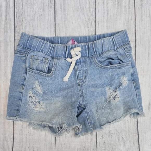 YMI Light Blue Denim Shorts with Drawstring