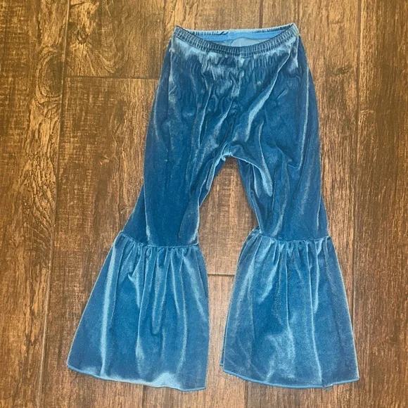 Blue Velvet Kids Flared Bottoms