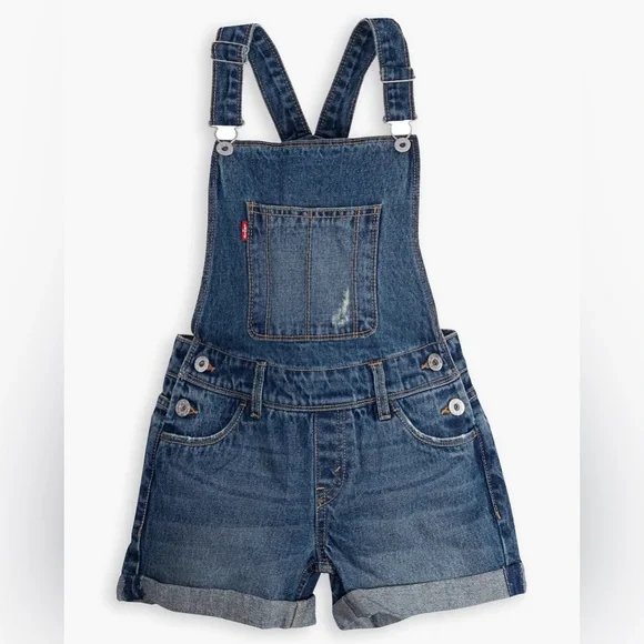 Levi’s Big Girls Denim Shortall‎ 14 Reg