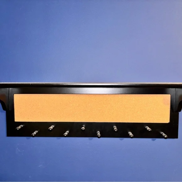 Black Wall-Mounted Shelf