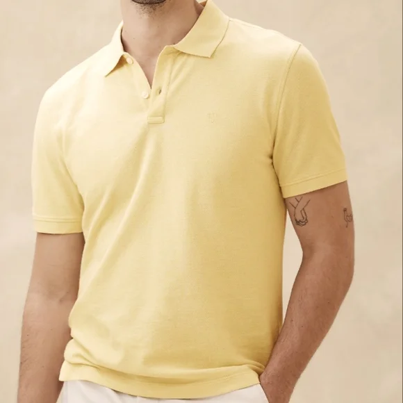 Banana Republic Men's Monogram Pique Polo New Size Medium
