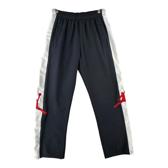 Nike Jordan Jumpman Track Pants Blue‎ White Side Red Leg Logo Youth Boys X-Large
